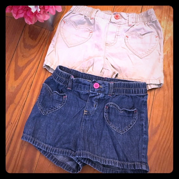 Carter's Other - Carter’s Size 6X Khaki and Denim Shorts